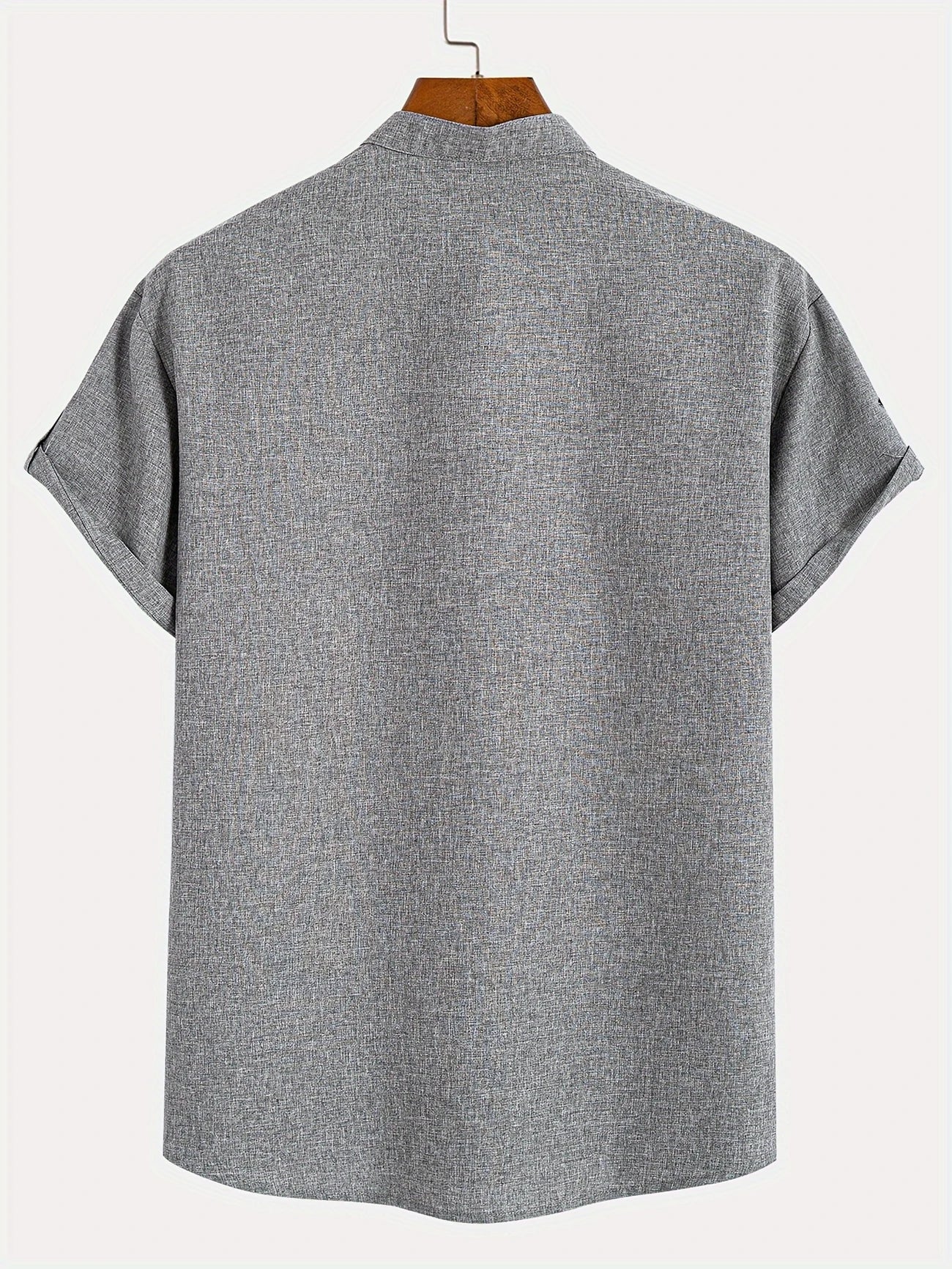 Jorge | Camisa elegante de manga corta y cuello alto