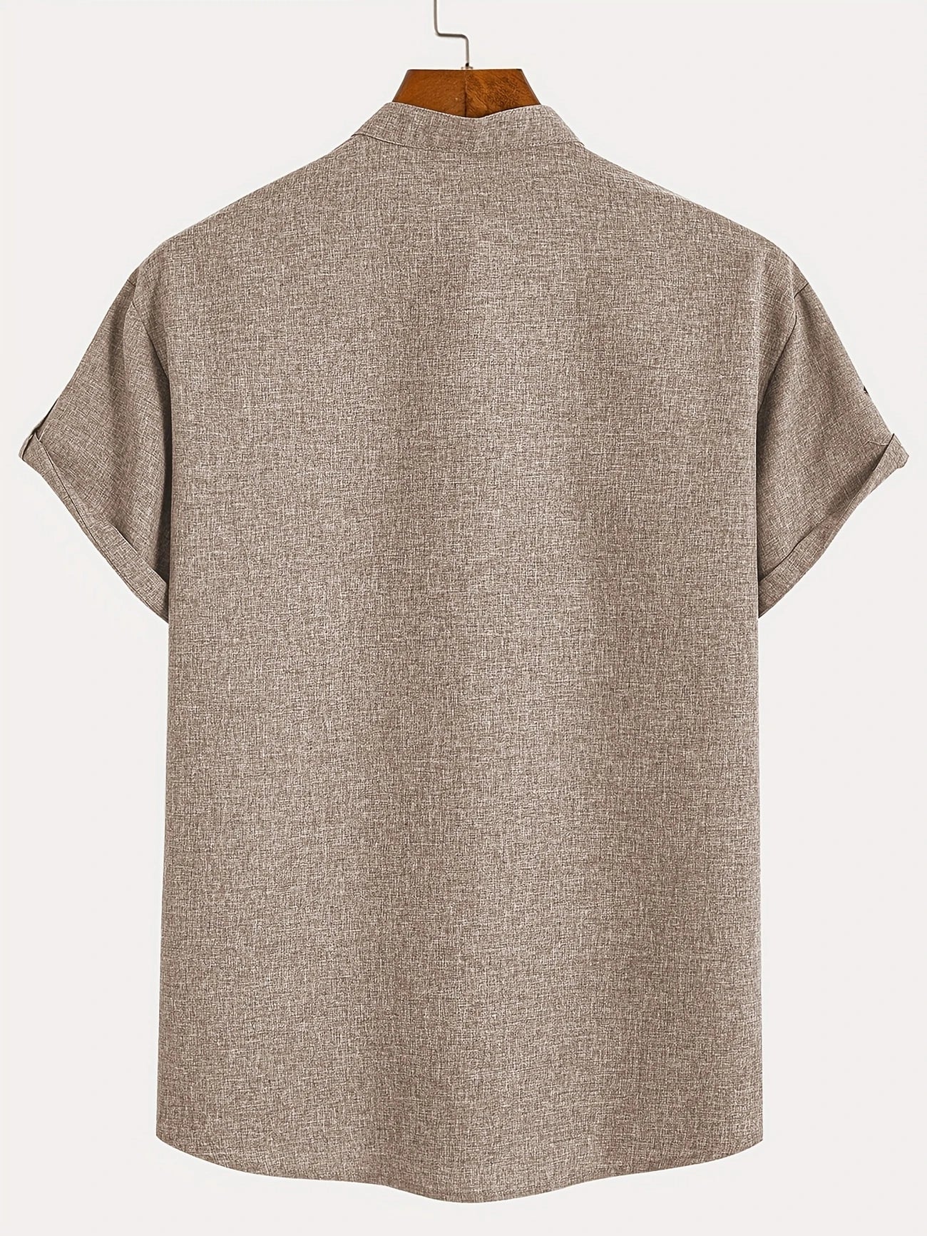 Jorge | Camisa elegante de manga corta y cuello alto