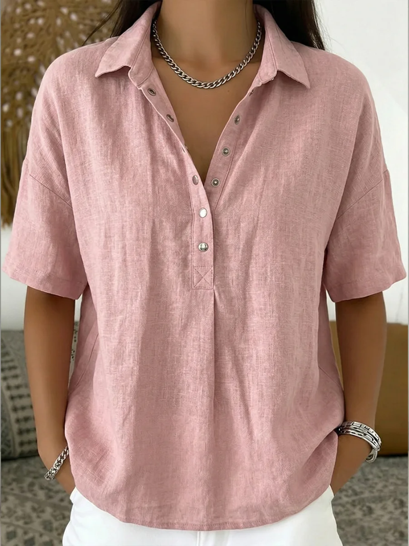 Elena™ | Blusa con cuello