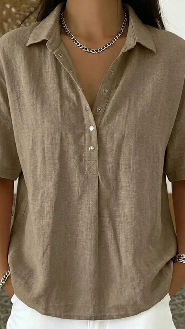Elena™ | Blusa con cuello