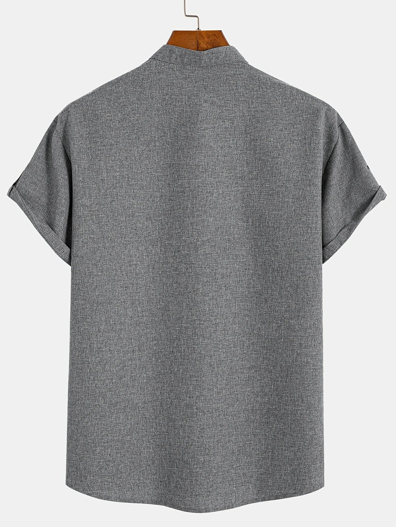 Jorge | Camisa elegante de manga corta y cuello alto