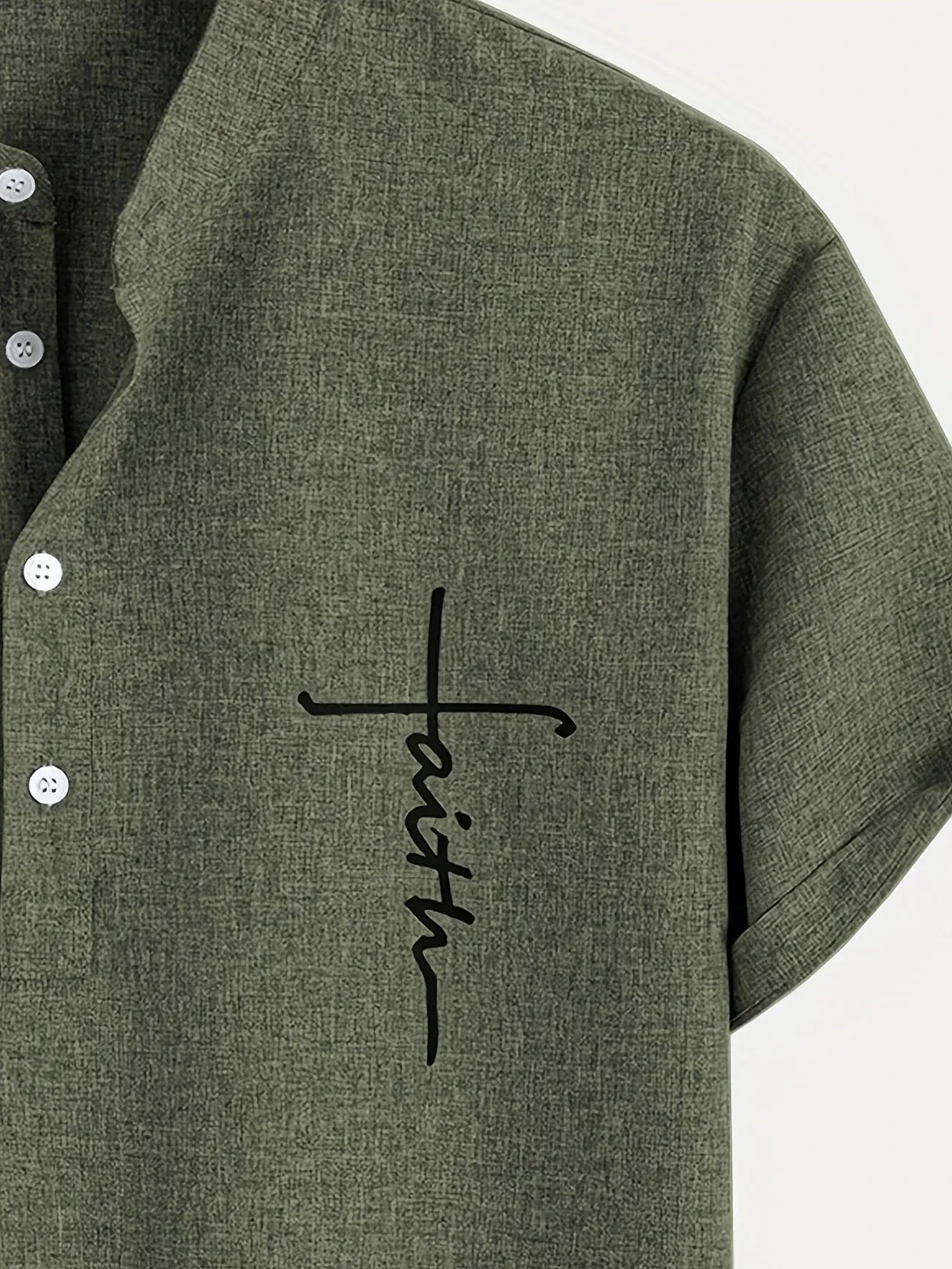 Jorge | Camisa elegante de manga corta y cuello alto