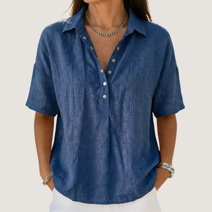 Elena™ | Blusa con cuello
