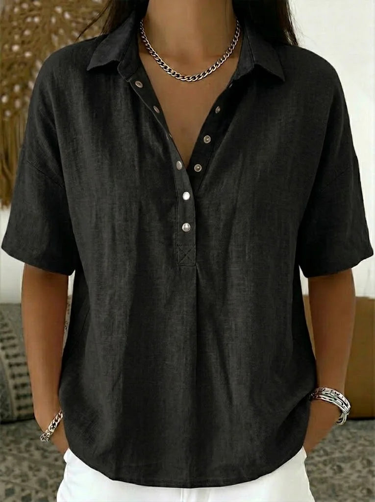 Elena™ | Blusa con cuello