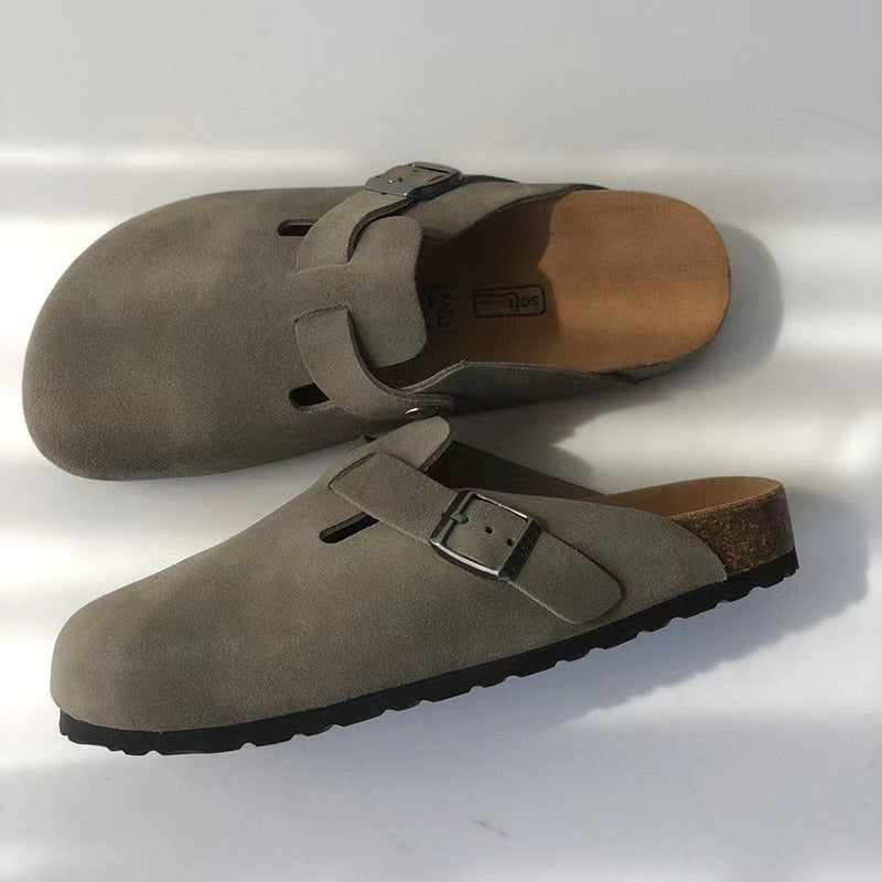 Sandalias unisex de cuero