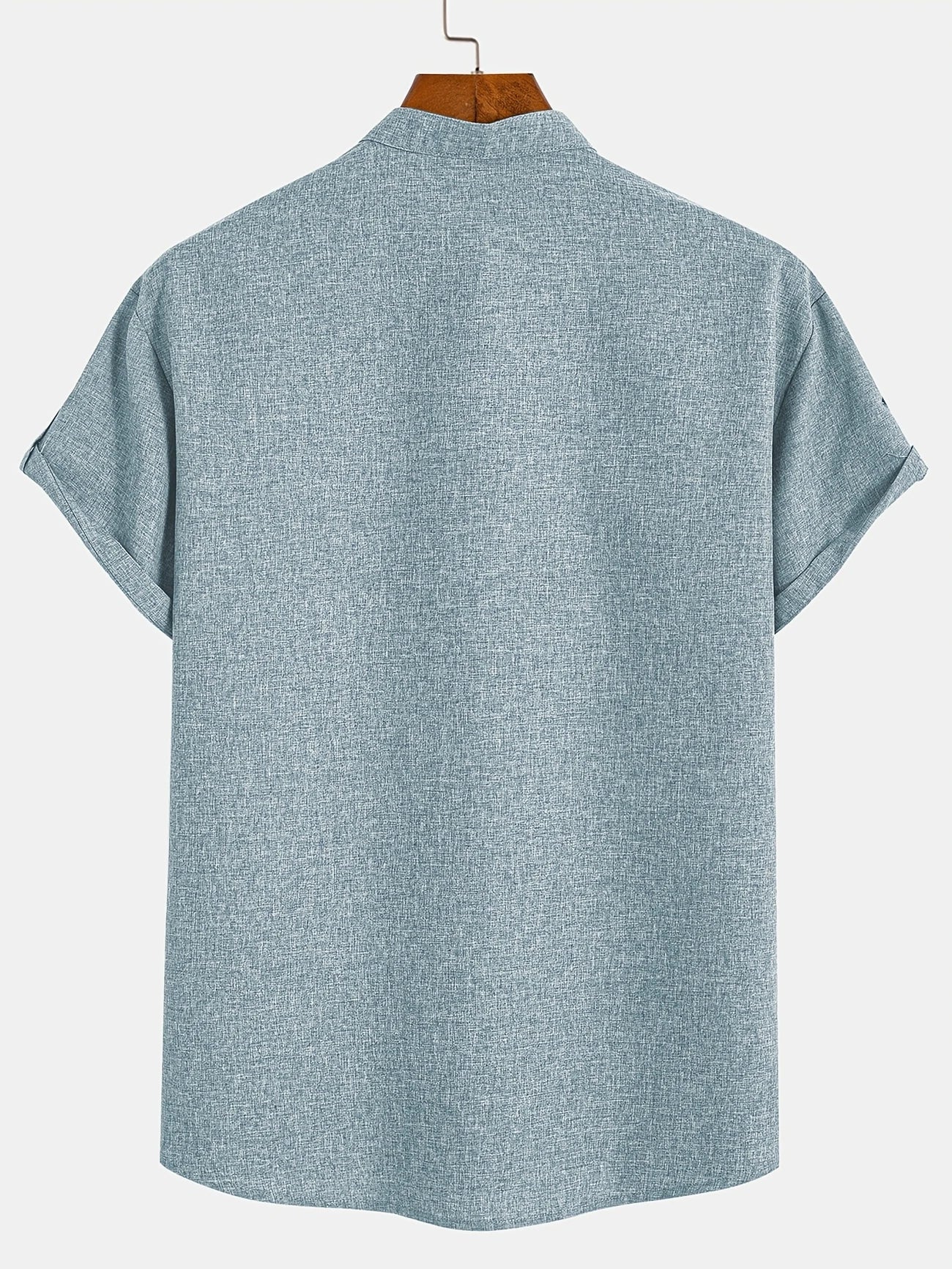 Jorge | Camisa elegante de manga corta y cuello alto