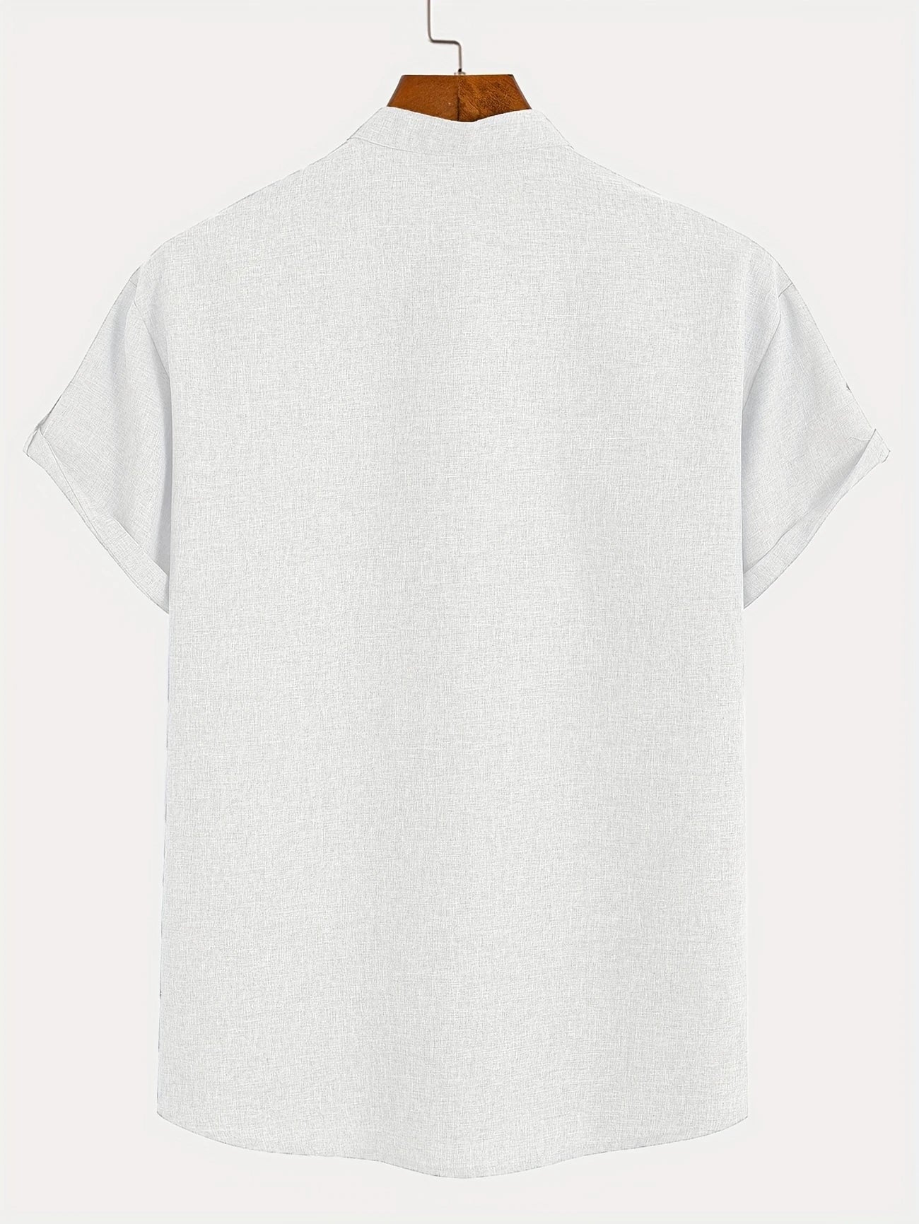 Jorge | Camisa elegante de manga corta y cuello alto