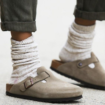 Sandalias unisex de cuero