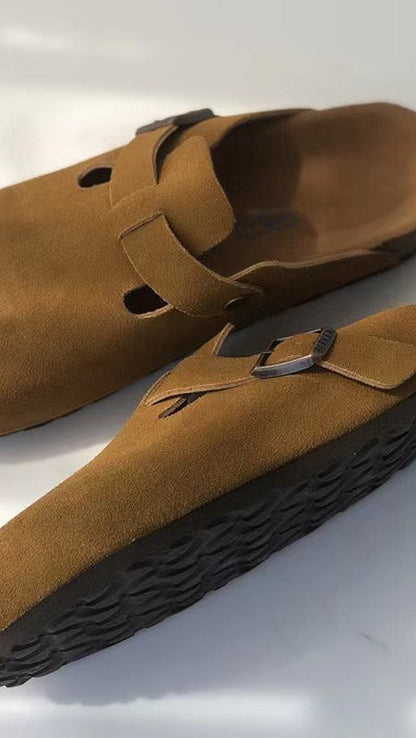 Sandalias unisex de cuero